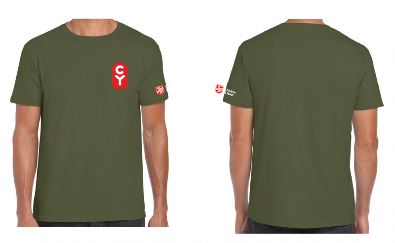 CY Clothing - Unisex Military Khaki T-shirt